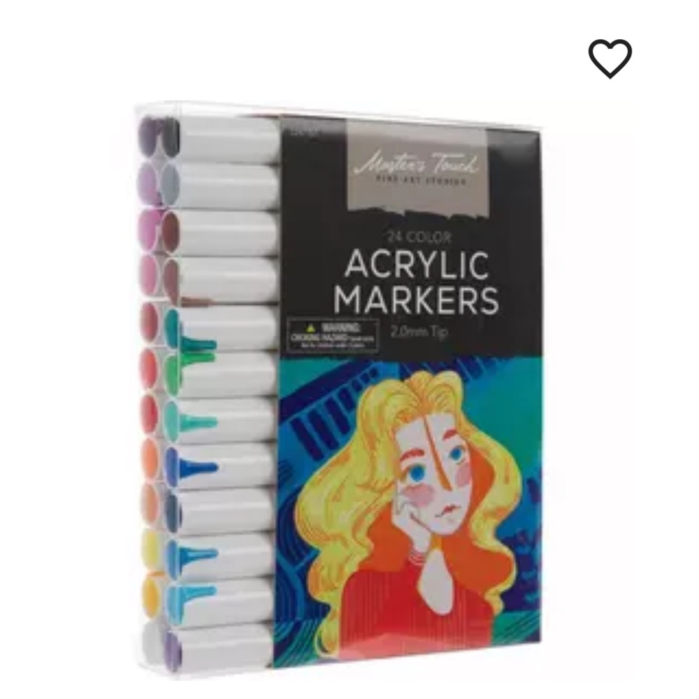 NWT Master's Touch Acrylic Markers - 24 Piece Set